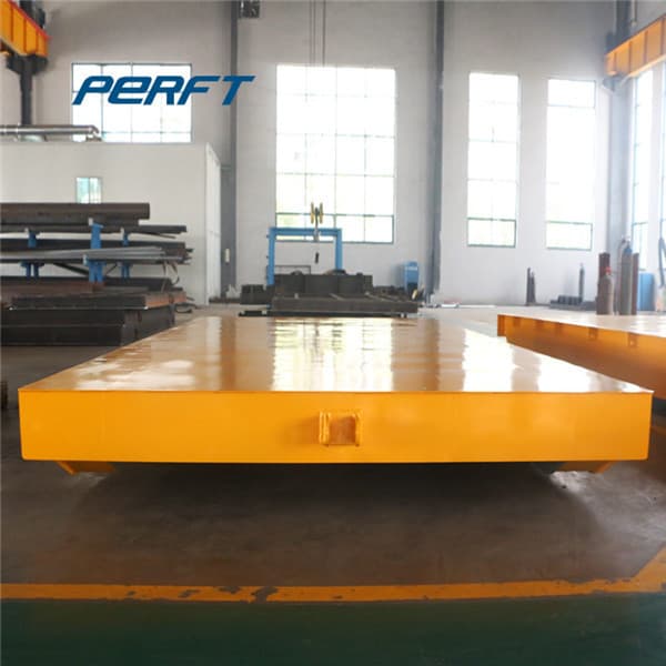 <h3>Yellow Electric Rail Transfer Trolley For Steel Mill Transport , Load Capacity Of 60 T</h3>
